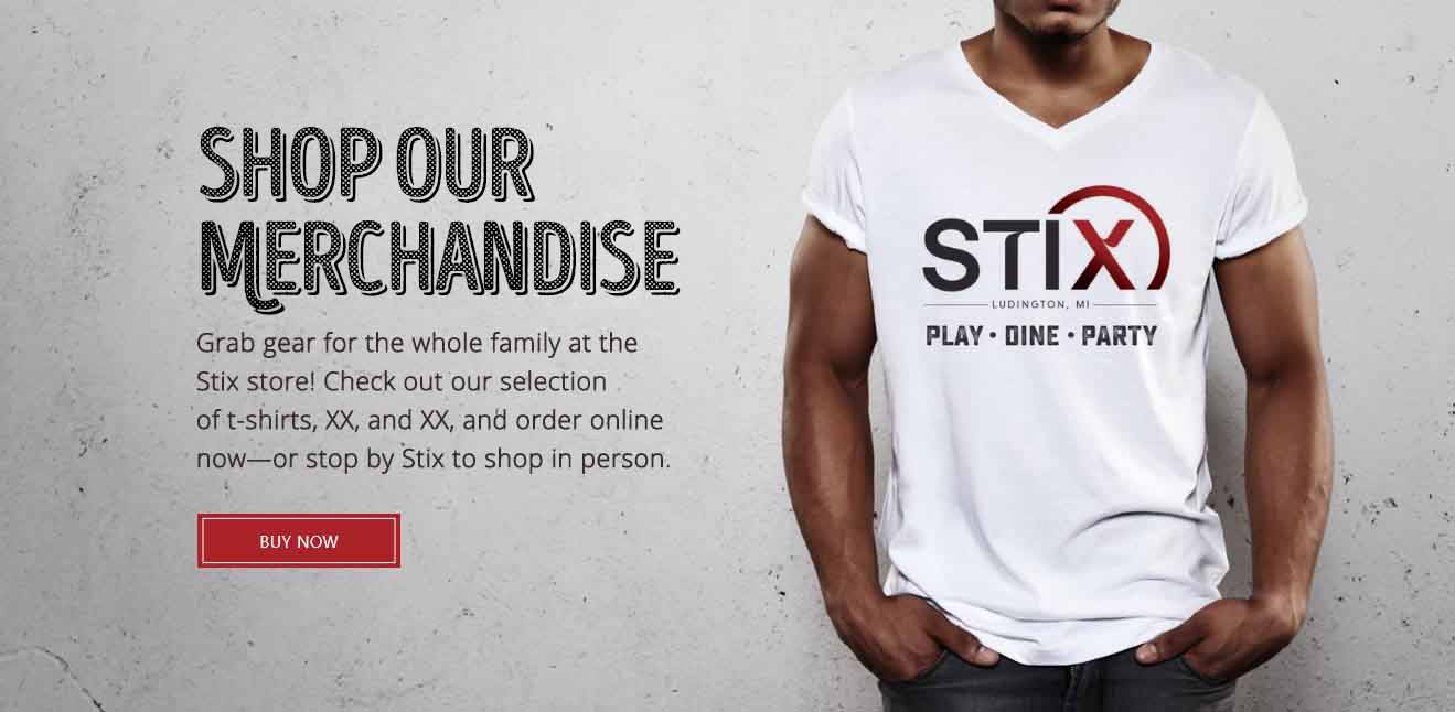 stix merchandise t-shirt ludington MI